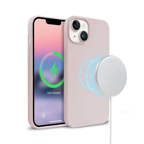 Kup Etui Crong Color Cover Magnetic MagSafe Apple iPhone 14 Plus / 15 Plus (pískově růžová) - CRG532 - {ean13} - Sklep Home Screen
