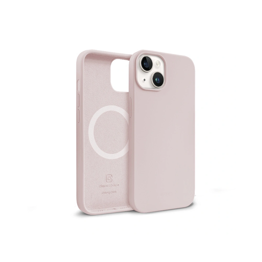 Etui Crong Color Cover Magnetic MagSafe Apple iPhone 14 Plus / 15 Plus (piaskowy róż)
