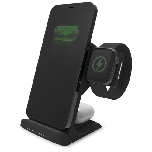 Kup Kabelloses Ladegerät STM ChargeTree Go 3in1 für Apple iPhone, AirPods und Watch (schwarz) - STM36 - {ean13} - Sklep Home Screen