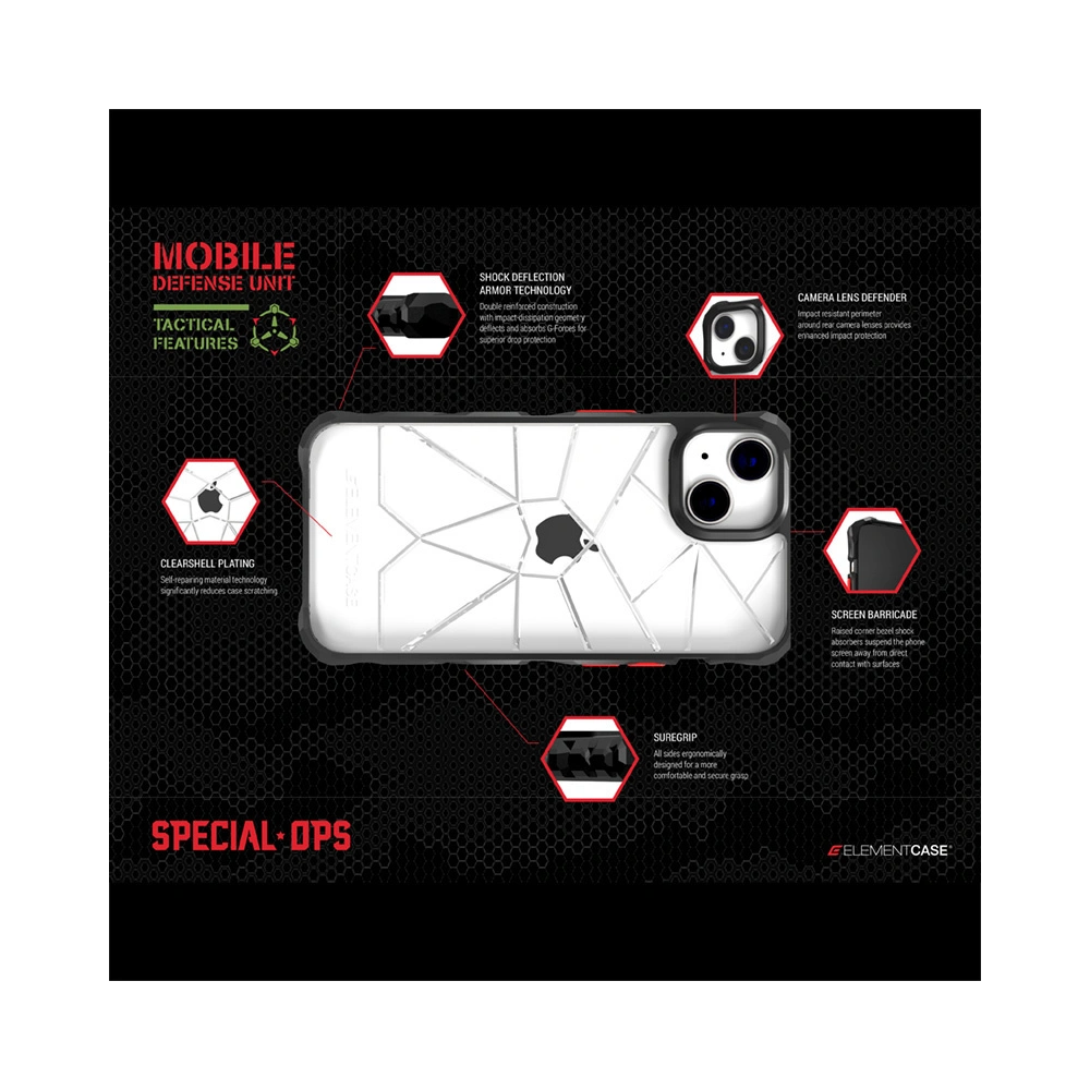 Etui Element Case Special Ops X5 Apple iPhone 14 Pro (Smoke/Black)