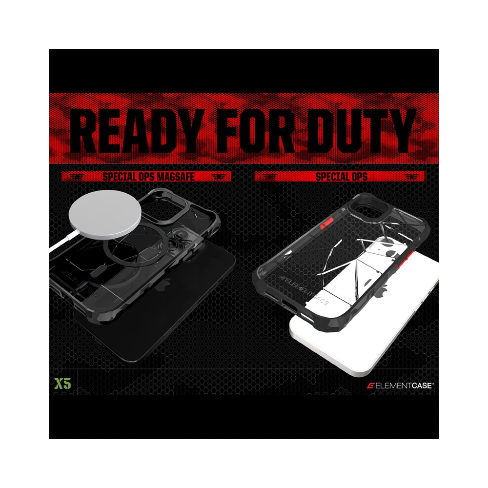 Etui Element Case Special Ops X5 Apple iPhone 14 Pro Max (Smoke/Black)