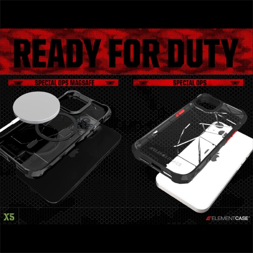 Kup Etui Element Case Special Ops X5 Apple iPhone 14 Pro Max (Čiré/Černé) - ELC8 - {ean13} - Sklep Home Screen
