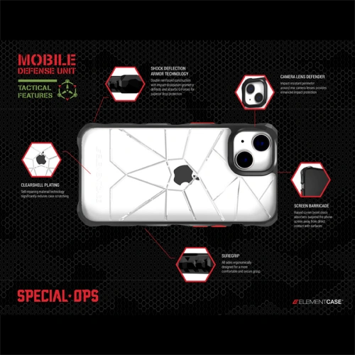 Kup Etui Element Case Special Ops X5 Apple iPhone 14 Pro Max (Čiré/Černé) - ELC8 - {ean13} - Sklep Home Screen