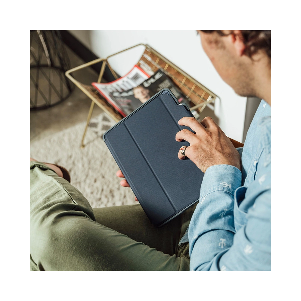 Etui STM Dux Plus Apple iPad 10.9 2022 (10. generacji) MIL-STD-810G Pencil charger (Red)