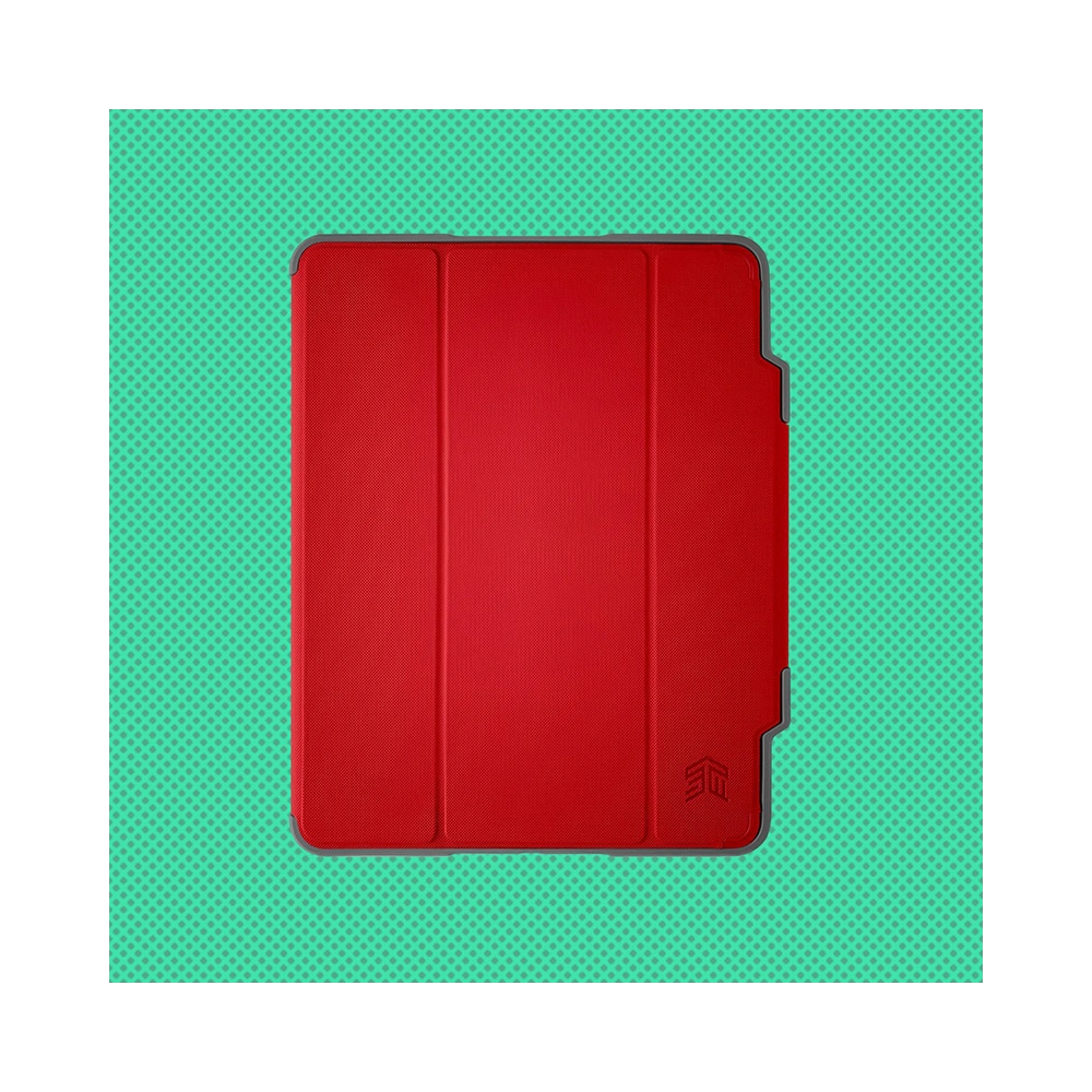 Etui STM Dux Plus Apple iPad 10.9 2022 (10. generacji) MIL-STD-810G Pencil charger (Red)