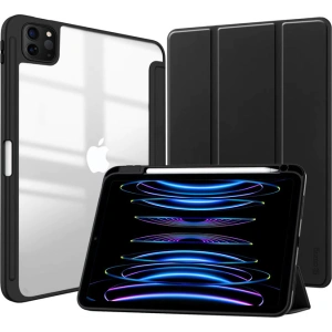 Kup Etui Crong PrimeFolio Apple iPad Air 10.9 2020/2022 (4, 5 gen) / iPad Pro 11 2021/2022 (3, 4 gen) / iPad Air 11 2024 (6. generacji) Pencil charger (czarny/przezroczysty) - CRG545 - {ean13} - Sklep Home Screen