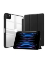 Crong PrimeFolio Apple iPad Air 10.9 2020/2022 (4, 5 gen) / iPad Pro 11 2021/2022 (3, 4 gen) / iPad Air 11 2024 (6 gen) Pencil charger (black/clear)