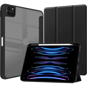 Kup Etui Crong PrimeFolio Apple iPad Air 10.9 2020/2022 (4, 5 gen) / iPad Pro 11 2021/2022 (3, 4 gen) / iPad Air 11 2024 (6. generacji) Pencil charger (czarny/przezroczysty) - CRG545 - {ean13} - Sklep Home Screen