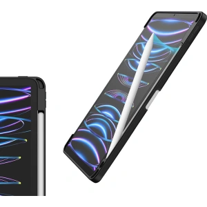 Kup Etui Crong PrimeFolio Apple iPad Air 10.9 2020/2022 (4, 5 gen) / iPad Pro 11 2021/2022 (3, 4 gen) / iPad Air 11 2024 (6. generație) încărcător pentru Pencil (negru/transparent) - CRG545 - {ean13} - Sklep Home Screen