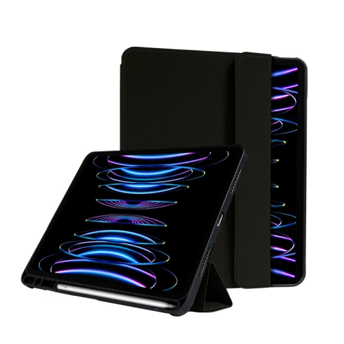 Kup Case Crong FlexFolio Apple iPad Air 10.9 2020/2022 (4, 5. Gen) / iPad Pro 11 2021/2022 (3, 4. Gen) / iPad Air 11 2024 (6. Generation) Stifthalter (schwarz) - CRG546 - {ean13} - Sklep Home Screen