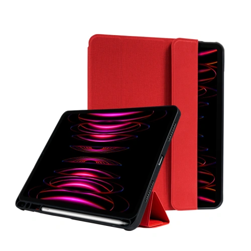 Kup Case Crong FlexFolio für Apple iPad Air 10.9 2020/2022 (4., 5. Gen) / iPad Pro 11 2021/2022 (3., 4. Gen) / iPad Air 11 2024 (6. Generation) mit Stifthalter (rot) - CRG547 - {ean13} - Sklep Home Screen