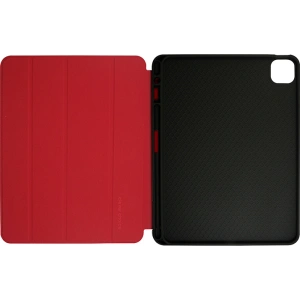Case Crong FlexFolio für Apple iPad Air 10.9 2020/2022 (4., 5. Gen) / iPad Pro 11 2021/2022 (3., 4. Gen) / iPad Air 11 2024 (6. Generation) mit Stifthalter (rot)