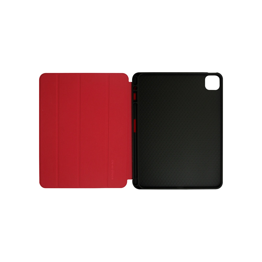 Etui Crong FlexFolio Apple iPad Air 10.9 2020/2022 (4, 5 gen) / iPad Pro 11 2021/2022 (3, 4 gen) / iPad Air 11 2024 (6. generacji) Pencil holder (czerwony)