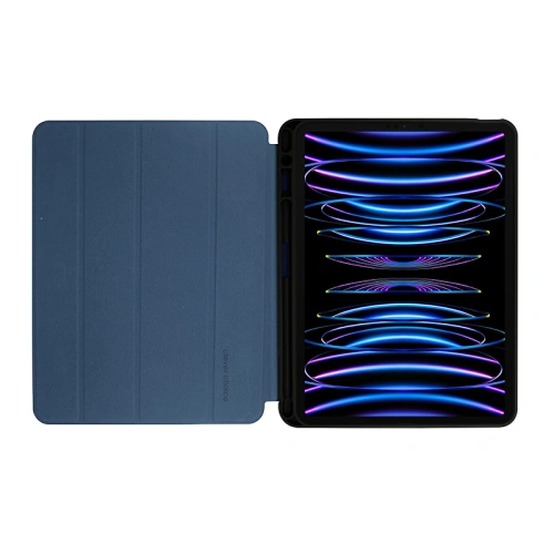 Kup Case Crong FlexFolio Apple iPad Air 10.9 2020/2022 (4, 5. Gen) / iPad Pro 11 2021/2022 (3, 4. Gen) / iPad Air 11 2024 (6. Generation) Stifthalter (blau) - CRG548 - {ean13} - Sklep Home Screen