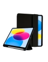 Etui Crong FlexFolio Apple iPad 10.9 2022 (a 10-a generație) suport pentru creion (negru)