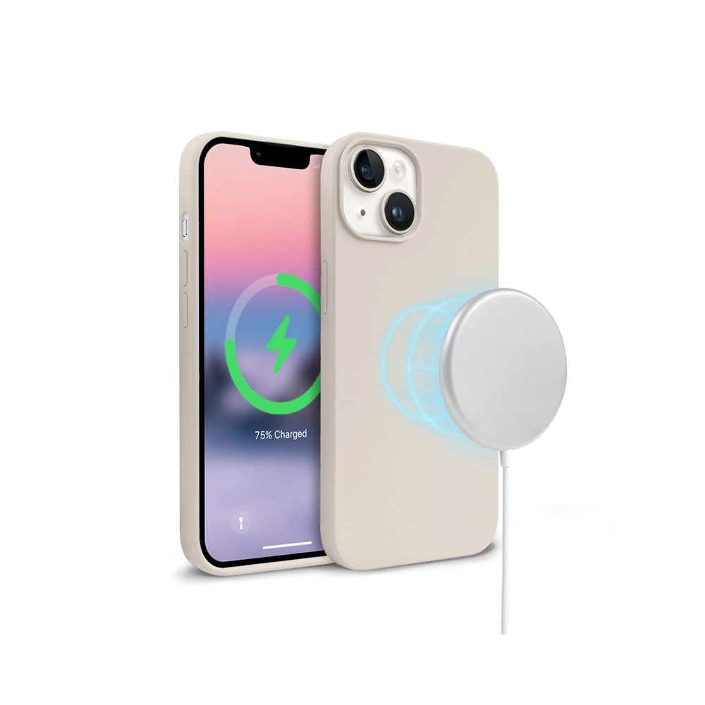 Etui Crong Color Cover Magnetic MagSafe Apple iPhone 14 Plus / 15 Plus (kamienny beż)