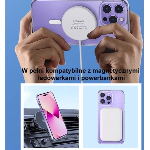Etui USAMS Ice Magnet Apple iPhone 14 Plus / 15 Plus transparent (US-BH801)