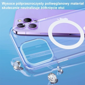 Etui USAMS Ice Magnet Apple iPhone 14 Plus / 15 Plus transparent (US-BH801)