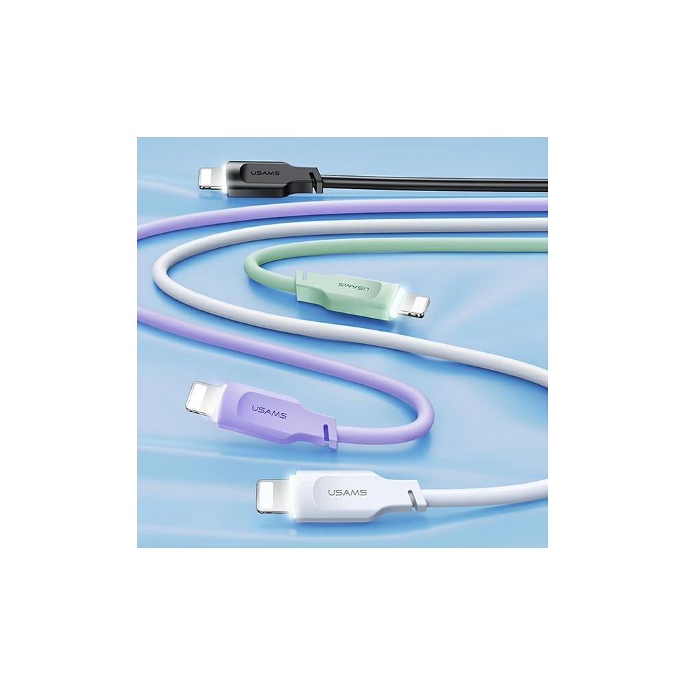 Kabel USAMS Lithe Series USB/Lightning Fast Charging 2,4A 1,2m czarny/black (US-SJ565)