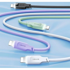 USAMS Lithe Series Cable USB-C/Lightning PD Fast Charging 1,2m 20W green (US-SJ566)