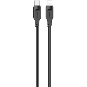 USAMS Lithe Series USB-C/Lightning PD Schnelllade-Kabel 1,2m 20W schwarz (US-SJ566)