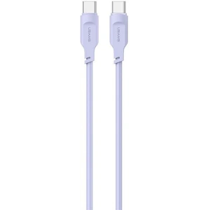 Kabel USAMS Lithe Series USB-C PD Fast Charging 1,2m 100W purpurowy/purple (US-SJ567)