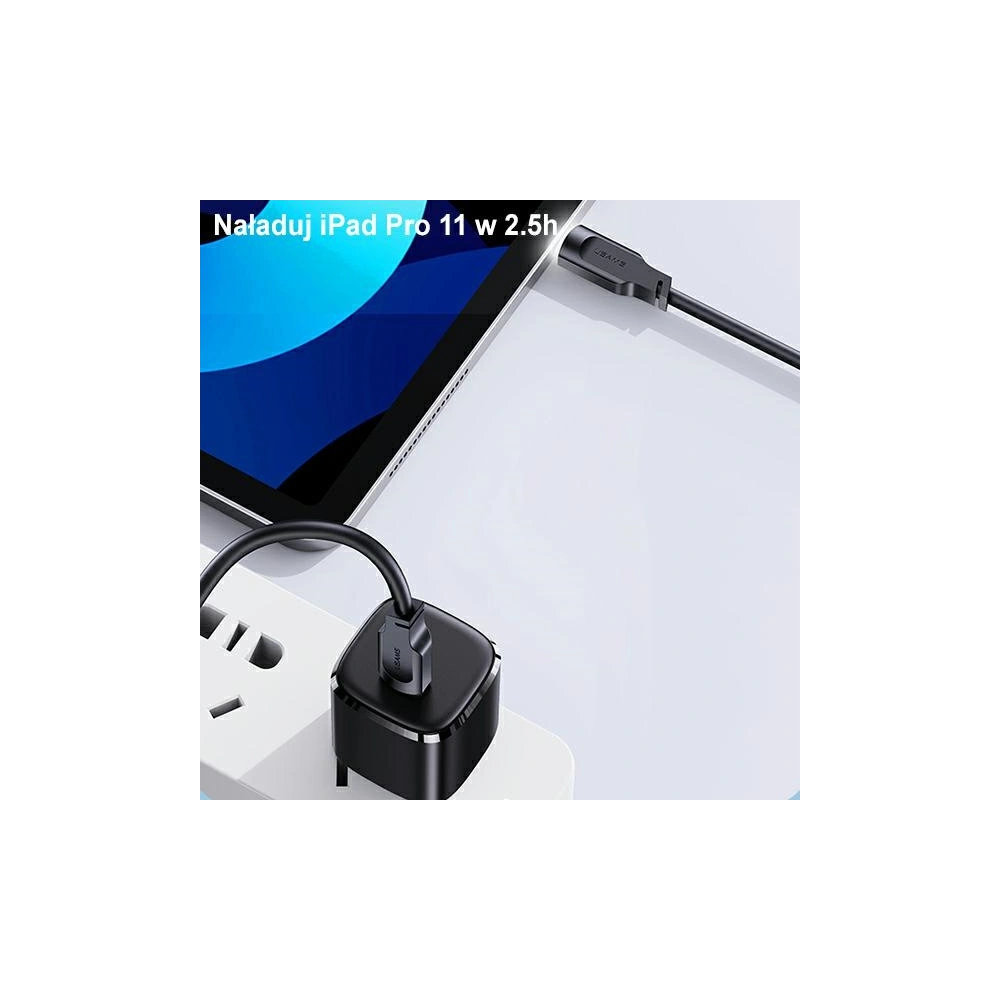 Kabel USAMS Lithe Series USB-C PD Fast Charging 1,2m 100W purpurowy/purple (US-SJ567)