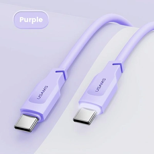 Kup Kabel USAMS Lithe Series USB-C PD Fast Charging 1,2m 100W purpurowy/purple (US-SJ567) - USA847 - {ean13} - Sklep Home Screen