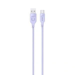 Cablul USAMS Lithe Series USB-C PD Fast Charging 1,2m 6A purpuriu/purple SJ568USB03 (US-SJ568)