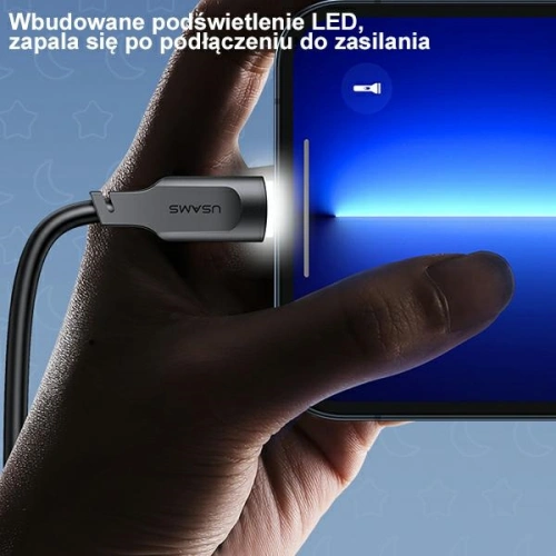 Kup Cablul USAMS Lithe Series USB-C PD Fast Charging 1,2m 6A purpuriu/purple SJ568USB03 (US-SJ568) - USA851 - {ean13} - Sklep Home Screen
