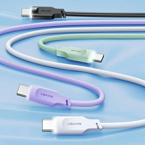 USAMS Lithe Series Cable USB-C PD Fast Charging 1,2m 6A green (US-SJ568)