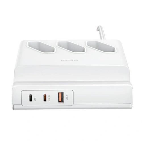 Kup Listă de alimentare USAMS USB Extension Socket 65W Super Si Fast Charging alb/white CC160TC01 (US-CC160) - USA853 - {ean13} - Sklep Home Screen