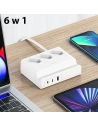 Kup Listă de alimentare USAMS USB Extension Socket 65W Super Si Fast Charging alb/white CC160TC01 (US-CC160) - USA853 - {ean13} - Sklep Home Screen
