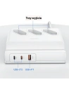 Kup Listwa zasilająca USAMS USB Extension Socket 65W Super Si Fast Charging biały/white CC160TC01 (US-CC160) - USA853 - {ean13} - Sklep Home Screen
