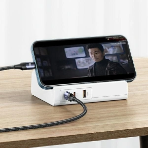 Kup Napájecí lišta USAMS USB prodlužovací zásuvka 65W Super Si rychlé nabíjení bílá/white CC160TC01 (US-CC160) - USA853 - {ean13} - Sklep Home Screen