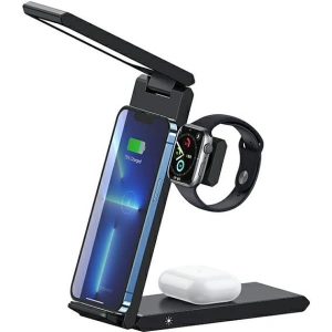 Kup Încărcător wireless USAMS cu lampă 3 în 1 15W negru/black CD181WXC01 (US-CD181) - USA854 - {ean13} - Sklep Home Screen