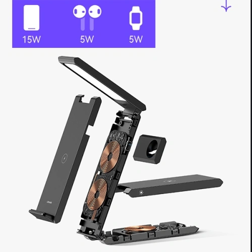 Kup Încărcător wireless USAMS cu lampă 3 în 1 15W negru/black CD181WXC01 (US-CD181) - USA854 - {ean13} - Sklep Home Screen