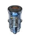 Ładowarka samochodowa USAMS C32 1xUSB+1xUSB-C 30W Fast Charge niebieski/blue (US-CC164)