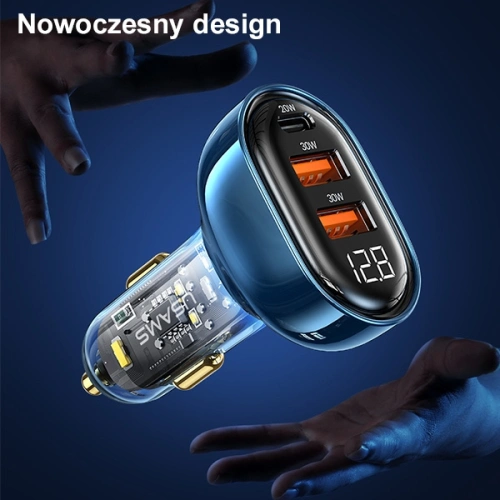 Kup Ładowarka samochodowa USAMS 2xUSB+1xUSB-C 80W Fast Charge czarny/black (US-CC159) - USA858 - {ean13} - Sklep Home Screen