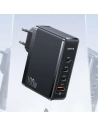 Kup Ładowarka sieciowa USAMS T50 3xUSB-C+1xUSB GaN 100W PD Fast Charge czarny/black (US-CC163) - USA860 - {ean13} - Sklep Home Screen