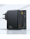 Kup USAMS T50 Netzladegerät 3xUSB-C+1xUSB GaN 100W PD Schnellladung schwarz (US-CC163) - USA860 - {ean13} - Sklep Home Screen