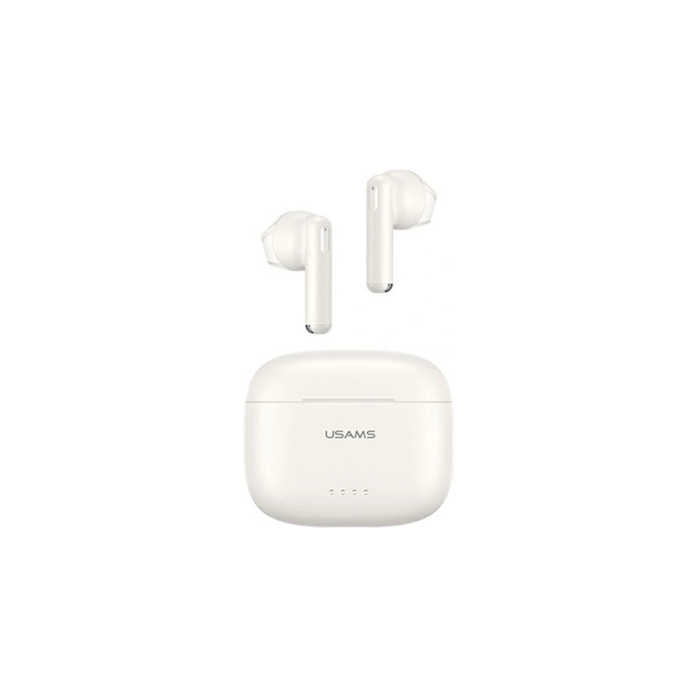 Słuchawki TWS USAMS US Series Dual mic Bluetooth 5.3 białe/white BHUUS02
