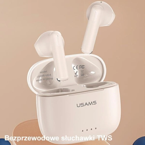 Kup Słuchawki TWS USAMS US Series Dual mic Bluetooth 5.3 białe/white BHUUS02 - USA862 - {ean13} - Sklep Home Screen