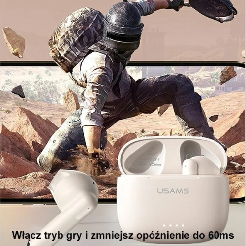 Kup Căști TWS USAMS US Series Dual mic Bluetooth 5.3 albe/BHUUS02 - USA862 - {ean13} - Sklep Home Screen