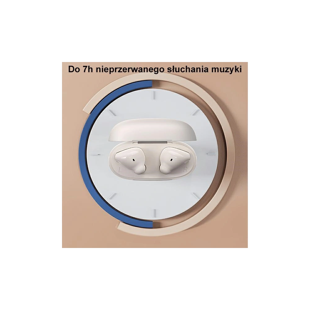 Słuchawki TWS USAMS US Series Dual mic Bluetooth 5.3 białe/white BHUUS02