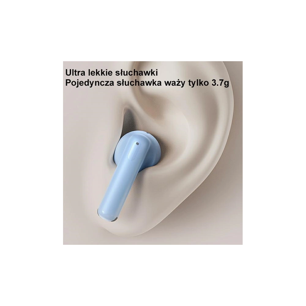 Słuchawki TWS USAMS US Series Dual mic Bluetooth 5.3 białe/white BHUUS02