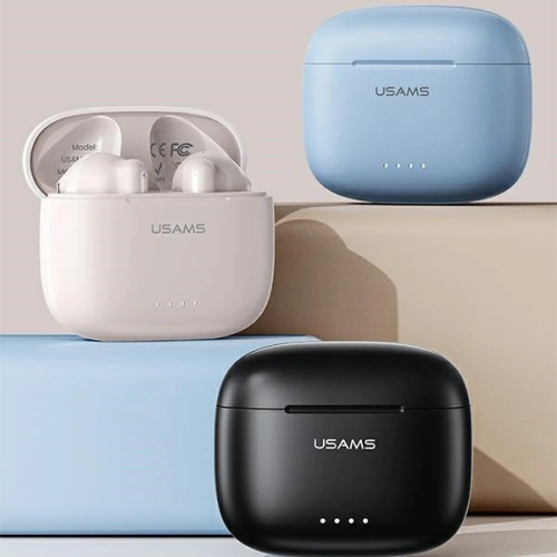 Kup Bezdrátová sluchátka TWS USAMS US Series Dual mic Bluetooth 5.3 černá/bílá BHUUS01 - USA863 - {ean13} - Sklep Home Screen