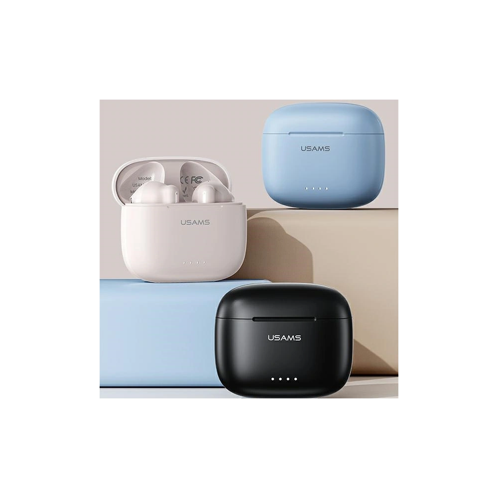 Słuchawki TWS USAMS US Series Dual mic Bluetooth 5.3 czarne/black BHUUS01