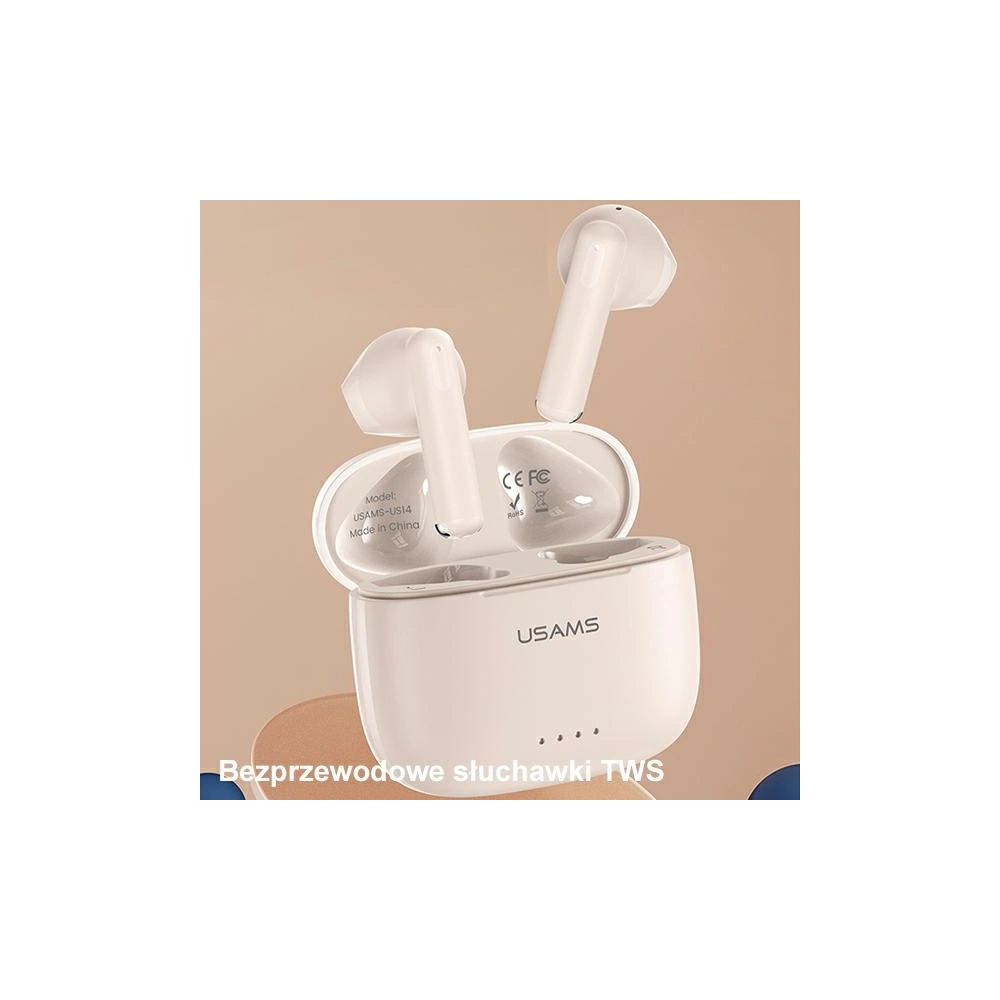 Słuchawki TWS USAMS US Series Dual mic Bluetooth 5.3 czarne/black BHUUS01