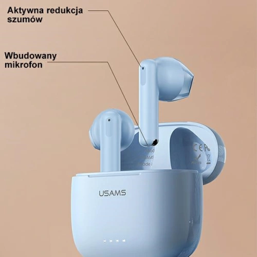 Kup Bezdrátová sluchátka TWS USAMS US Series Dual mic Bluetooth 5.3 černá/bílá BHUUS01 - USA863 - {ean13} - Sklep Home Screen